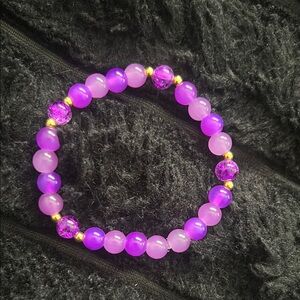 Purple Beaded Bracelet